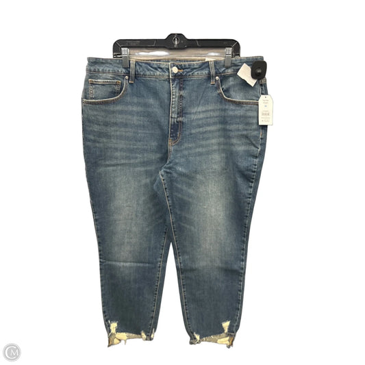 Jeans Skinny By Time And Tru In Blue Denim, Size: 20
