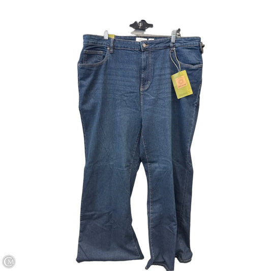 Jeans Wide Leg By Serra In Blue Denim, Size: 14