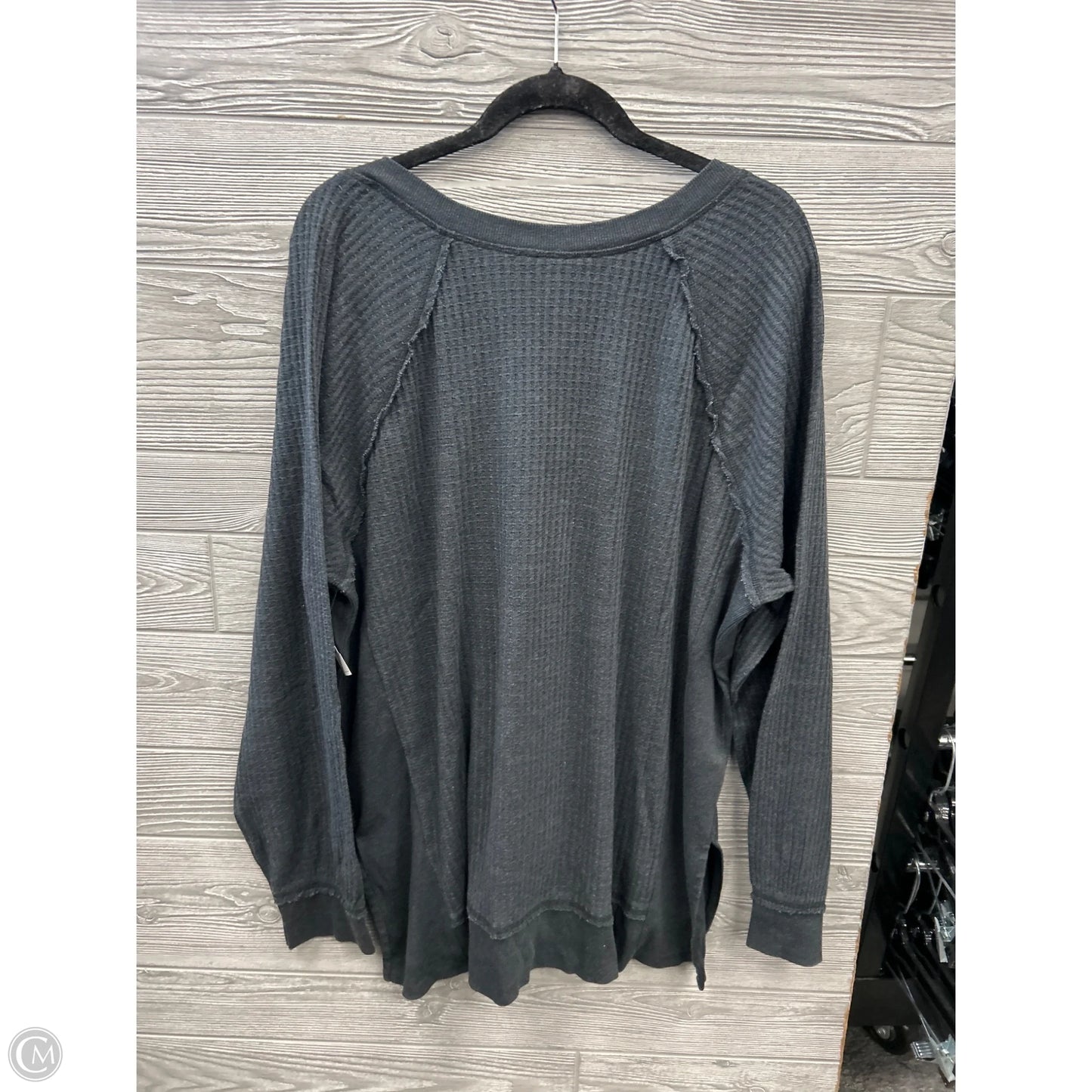 Top Long Sleeve By Time And Tru In Grey, Size: Xxl