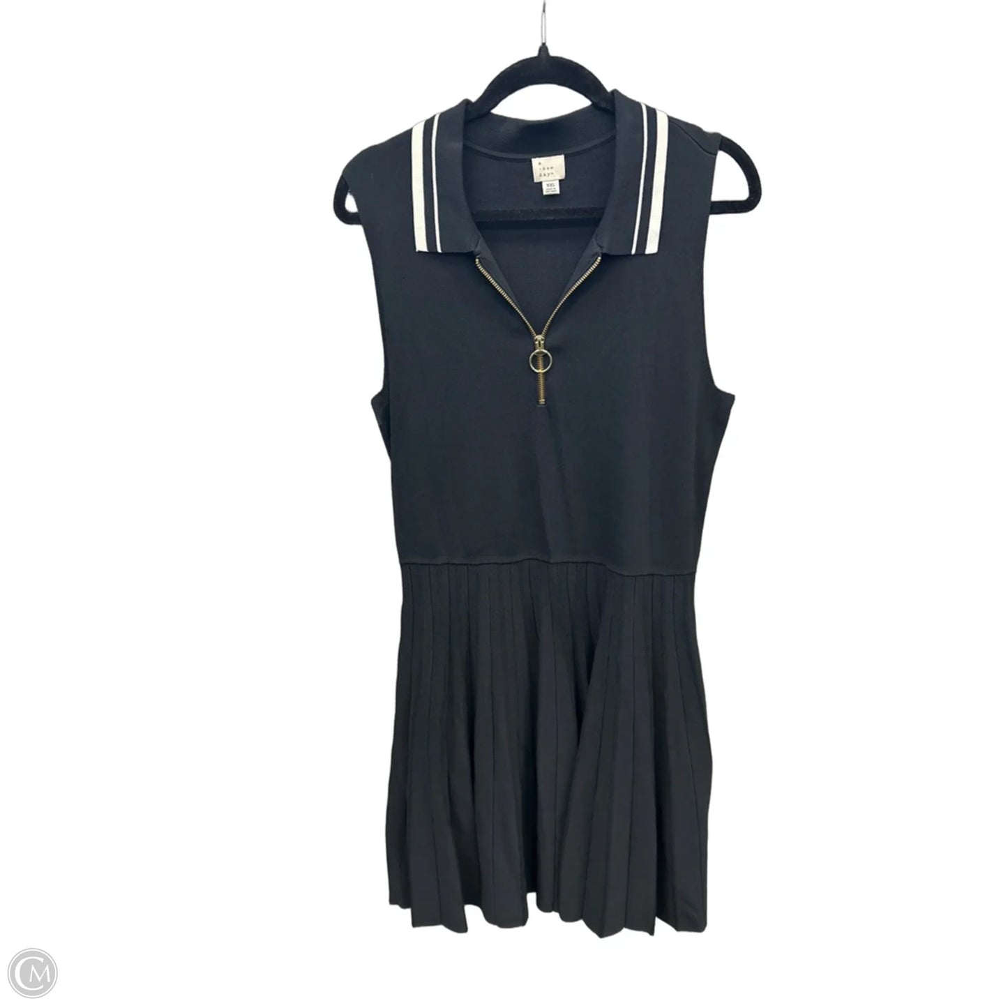 Dress Casual Midi By A New Day In Black, Size: Xxl