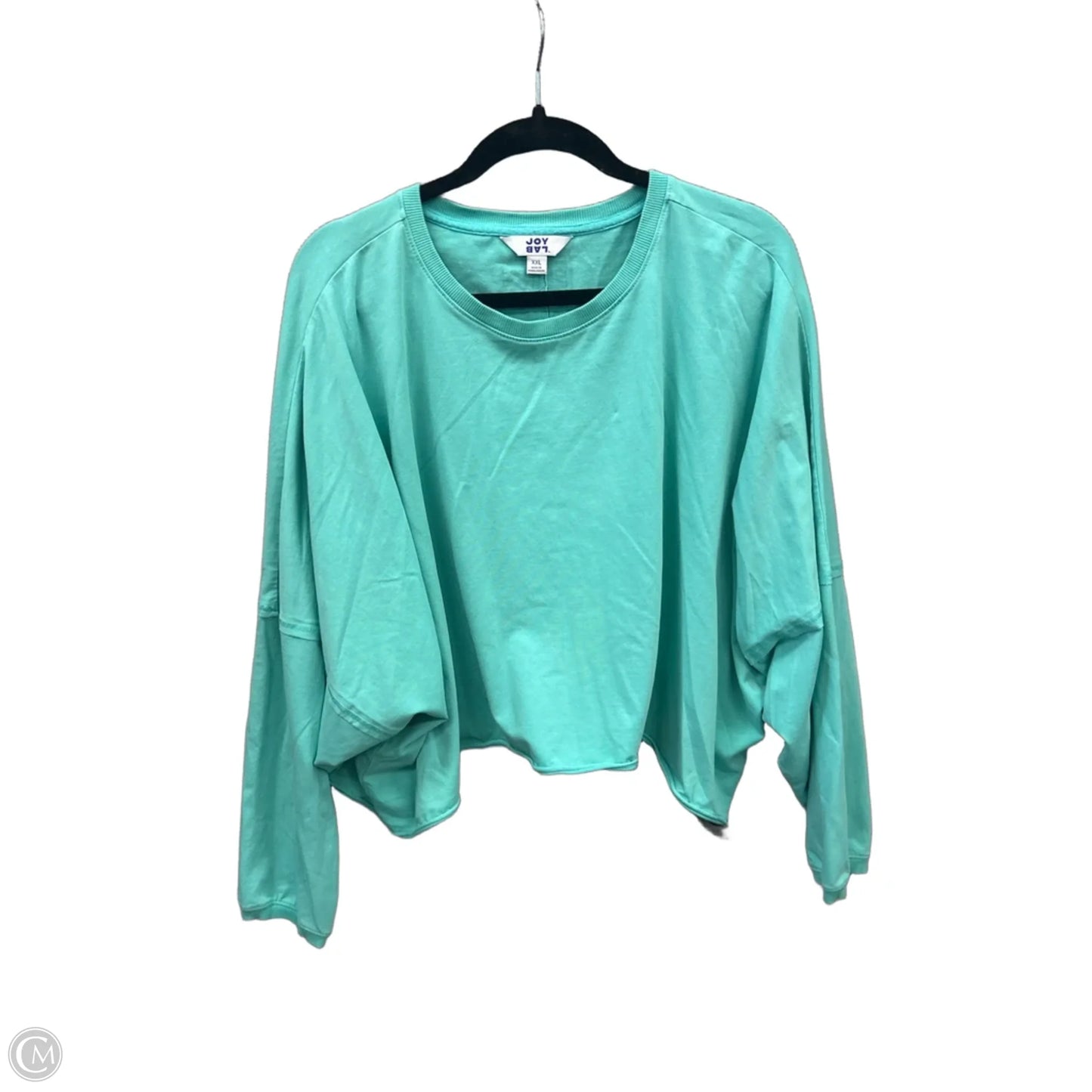 Top Long Sleeve By Joy Lab In Green, Size: Xxl