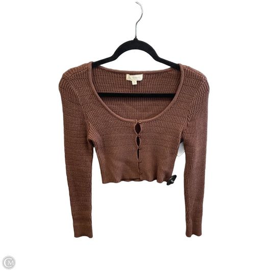 Top Long Sleeve By La Hearts In Brown, Size: Xs
