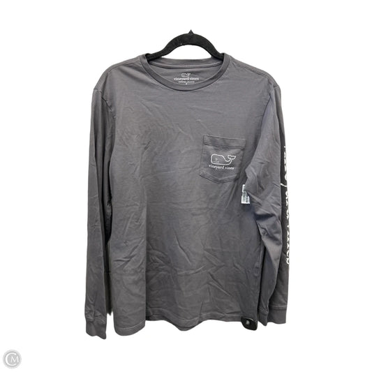 Top Long Sleeve By Vineyard Vines In Grey, Size: S