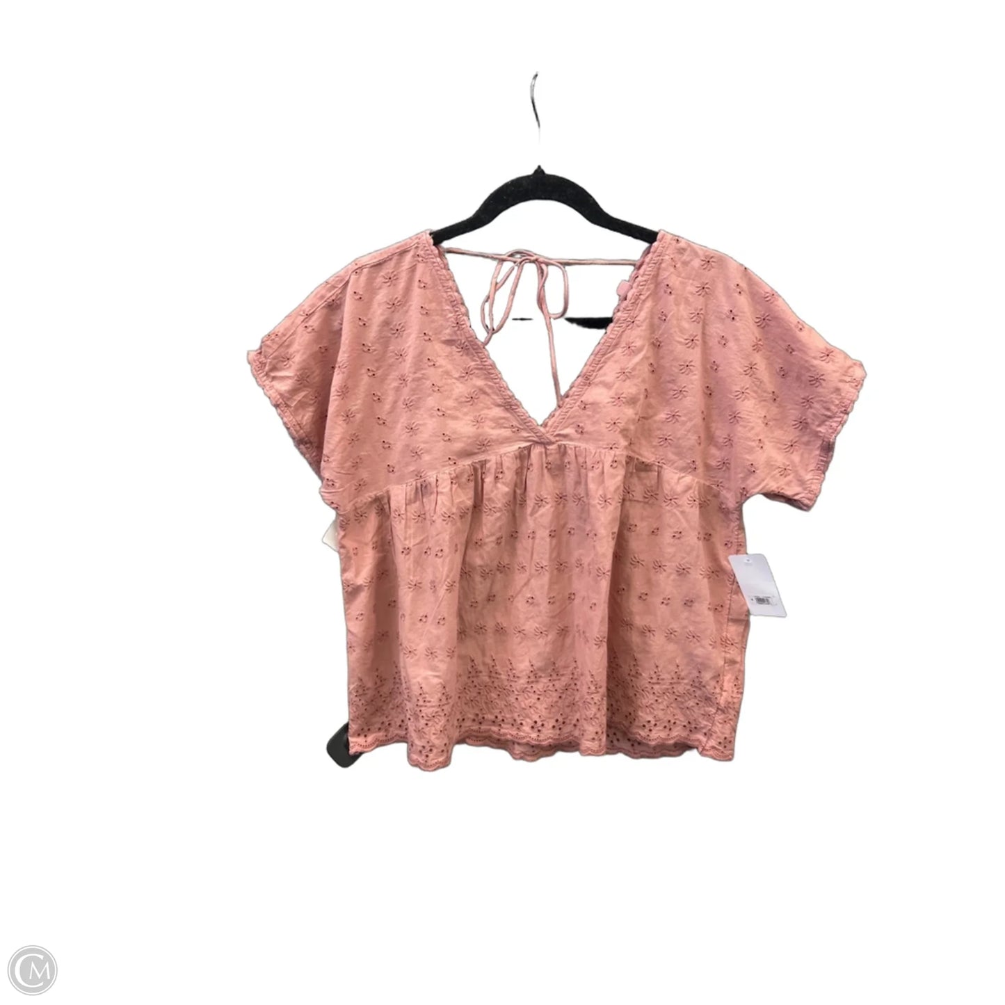 Top Short Sleeve By Lucky Brand In Pink, Size: M