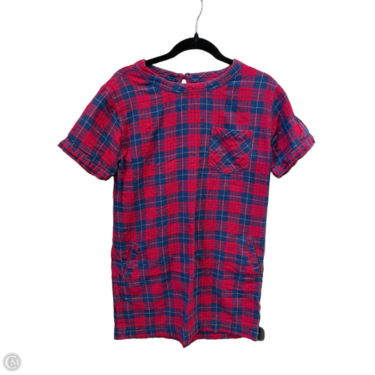 Dress Casual Short By Madewell In Plaid Pattern, Size: S