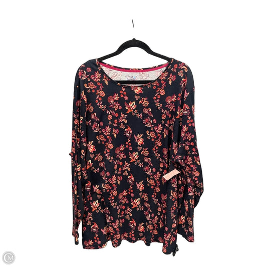 Top Long Sleeve By Croft And Barrow In Black, Size: 3x