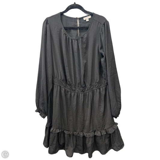 Dress Casual Midi By Knox Rose In Black, Size: Xxl