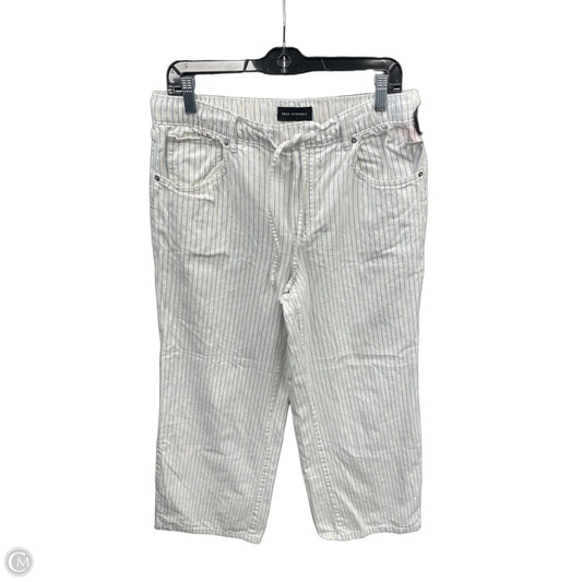 Jeans Straight By Free Assembly In Striped Pattern, Size: 8
