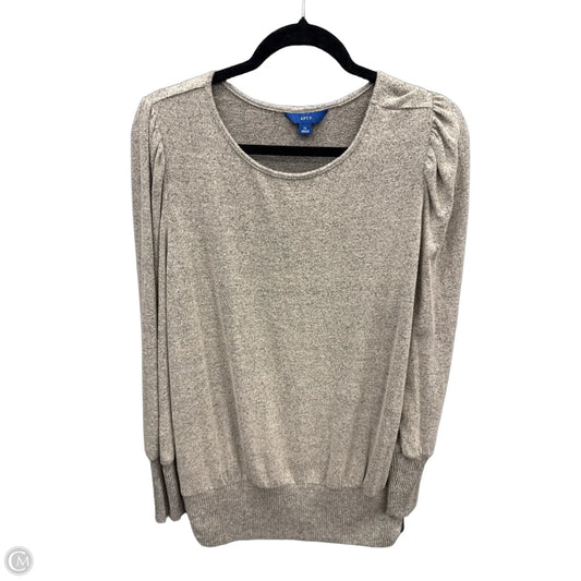 Top Long Sleeve By Apt 9 In Grey, Size: Xl
