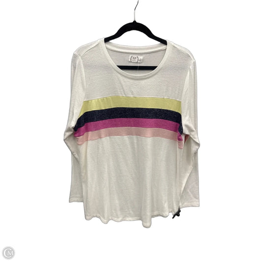 Top Long Sleeve By Maurices In White, Size: Xxl