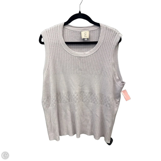 Top Sleeveless By Sioni In Purple, Size: 2x