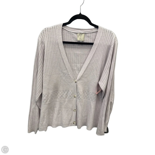 Cardigan By Sioni In Purple, Size: 2x