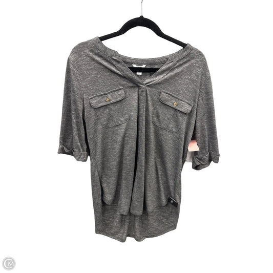 Top 3/4 Sleeve By Sonoma In Grey, Size: L