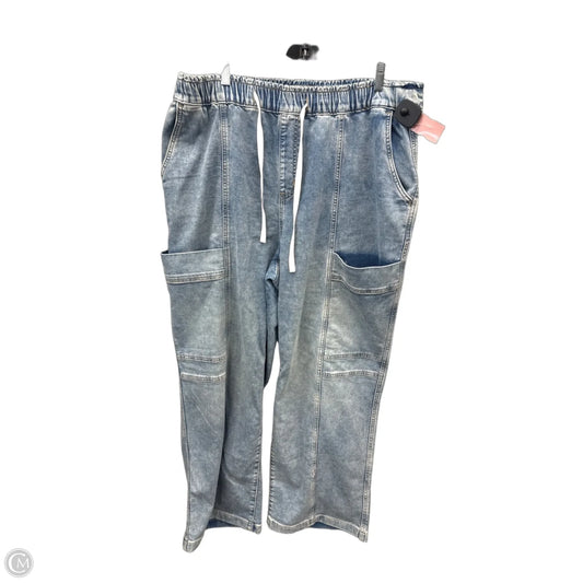 Jeans Straight By Celebrity Pink In Blue Denim, Size: 16
