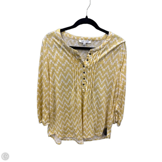 Tunic 3/4 Sleeve By Rose And Olive In Yellow, Size: Xl