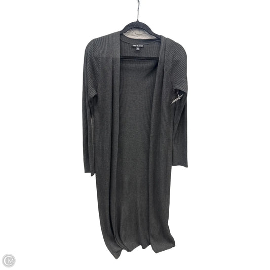 Cardigan By Cable And Gauge In Grey, Size: L