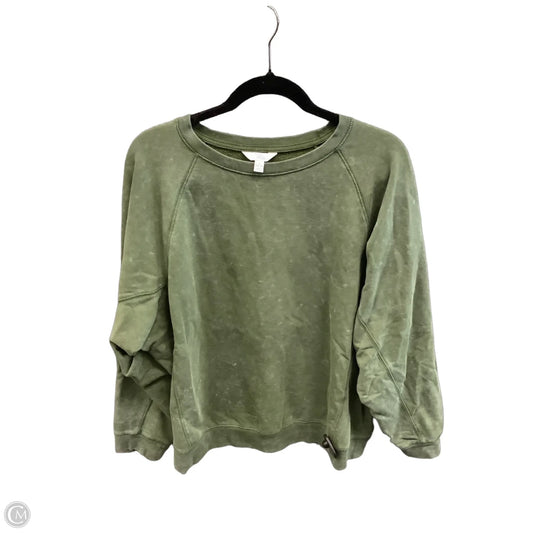 Sweatshirt Crewneck By Time And Tru In Green, Size: L