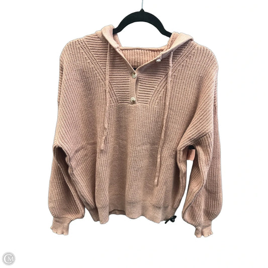 Sweatshirt Hoodie By Clothes Mentor In Pink, Size: L