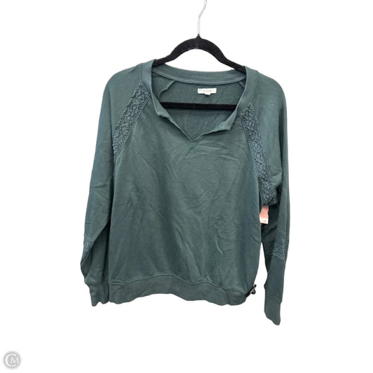 Top Long Sleeve By Maurices In Green, Size: M