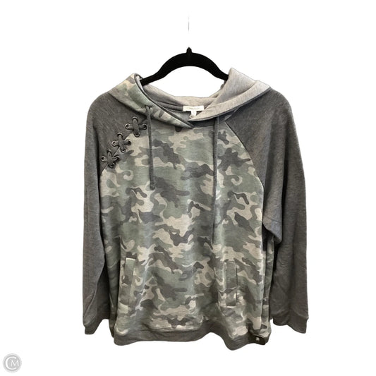 Sweatshirt Hoodie By Maurices In Camouflage Print, Size: Xl
