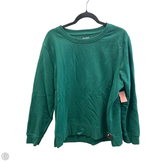 Athletic Sweatshirt Crewneck By Tek Gear In Green, Size: Xl