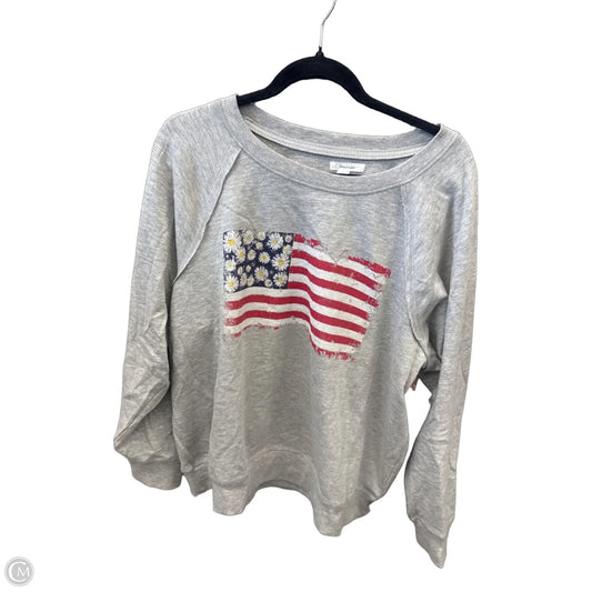 Top Long Sleeve By Maurices In Grey, Size: Xl