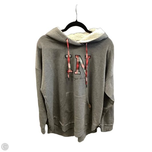 Sweatshirt Hoodie By Maurices In Grey, Size: Xl