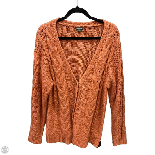 Sweater Cardigan By Wild Fable In Orange, Size: Xl