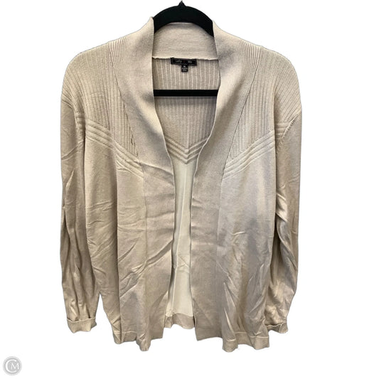 Cardigan By Clothes Mentor In Beige, Size: Xl