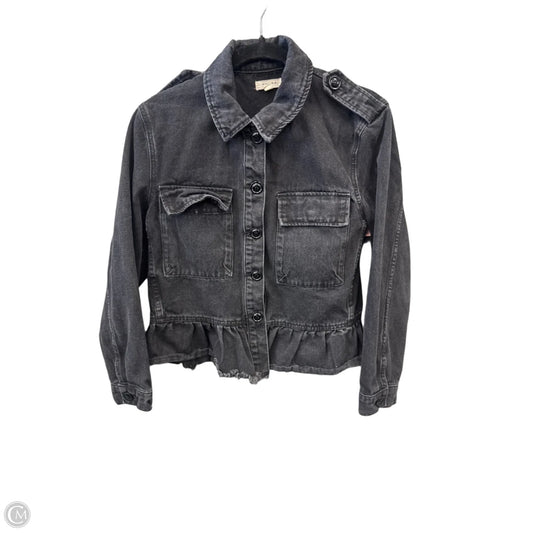 Jacket Denim By Gilli In Black Denim, Size: S