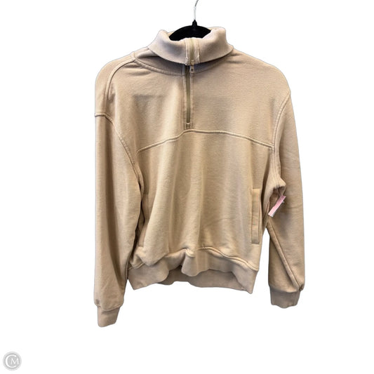 Sweatshirt Collar By Zyia In Beige, Size: L