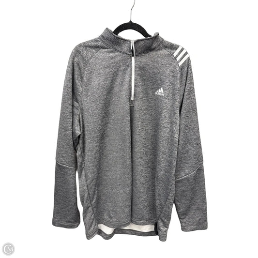 Athletic Jacket By Adidas In Grey, Size: Xl