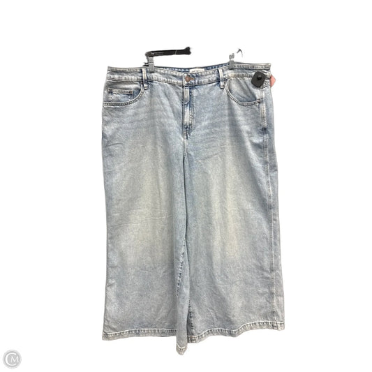 Jeans Wide Leg By Lane Bryant In Blue Denim, Size: 24