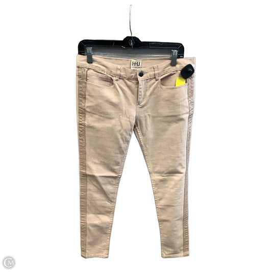 Jeans Skinny By Haute Hippie In Cream Denim, Size: 4