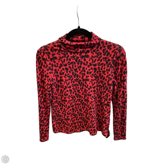 Top Long Sleeve By Banana Republic In Red, Size: Xxs