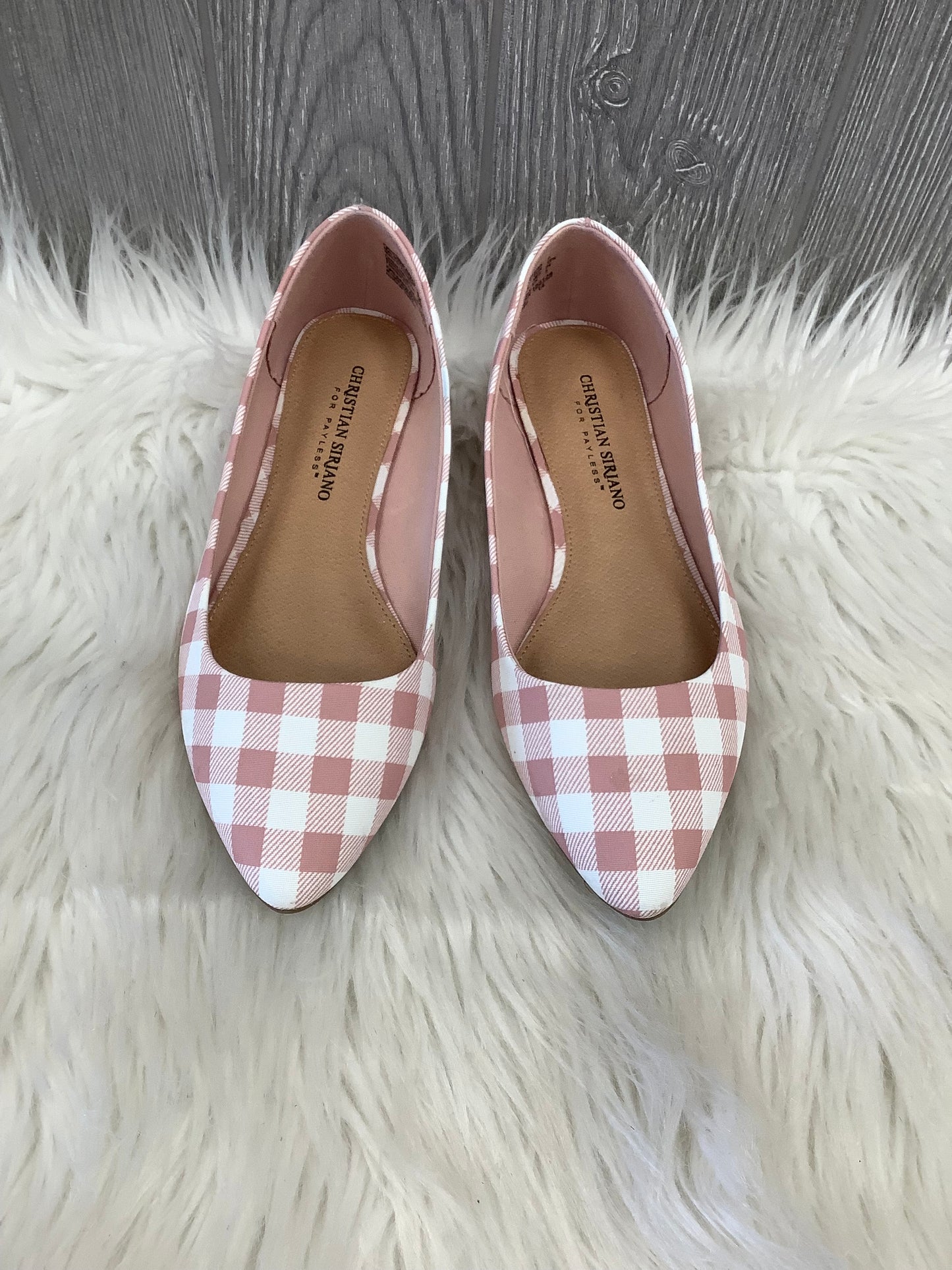 Pink & White Shoes Flats Christian Siriano For Payless, Size 7