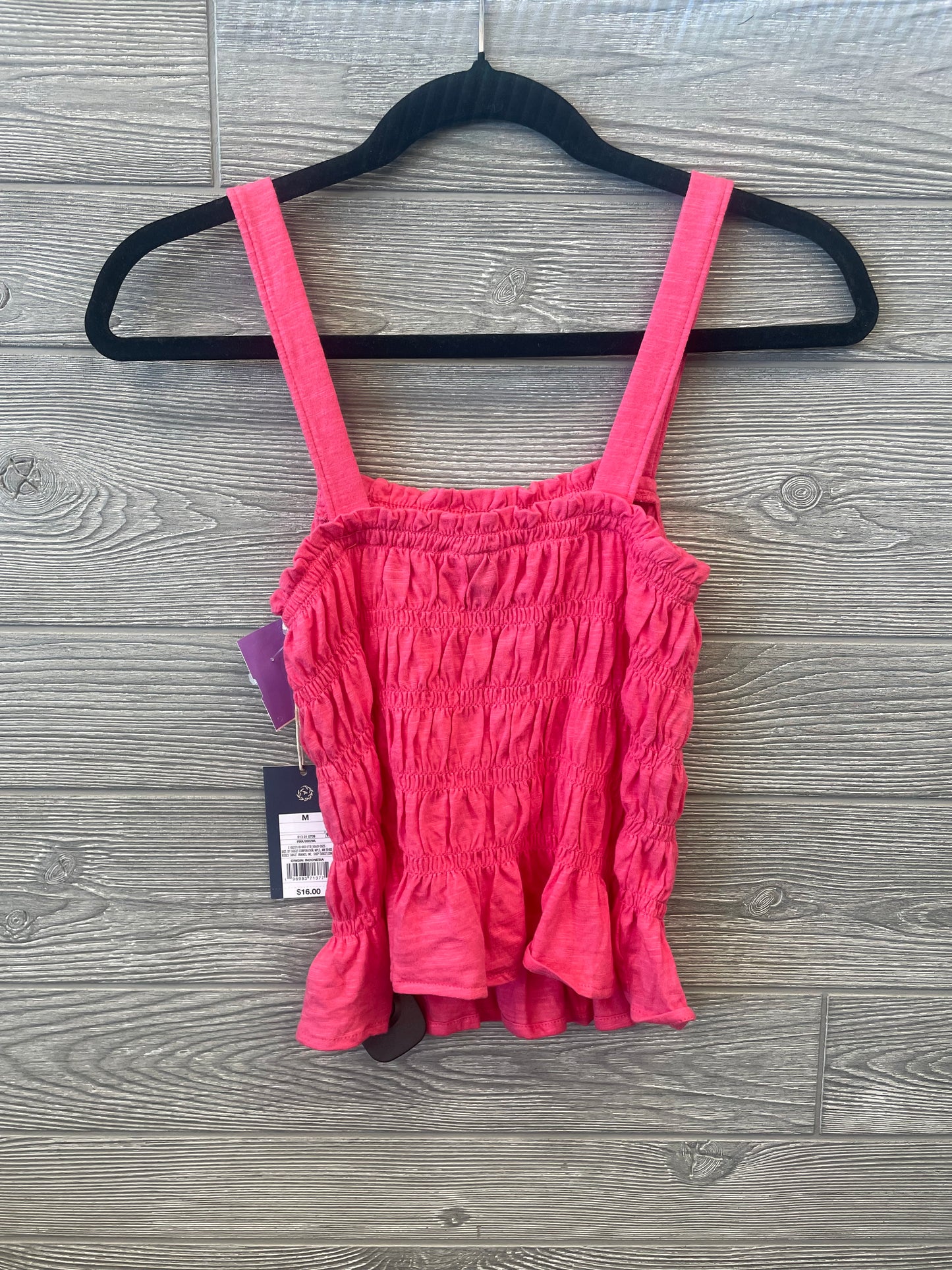 Pink Top Sleeveless Universal Thread, Size M