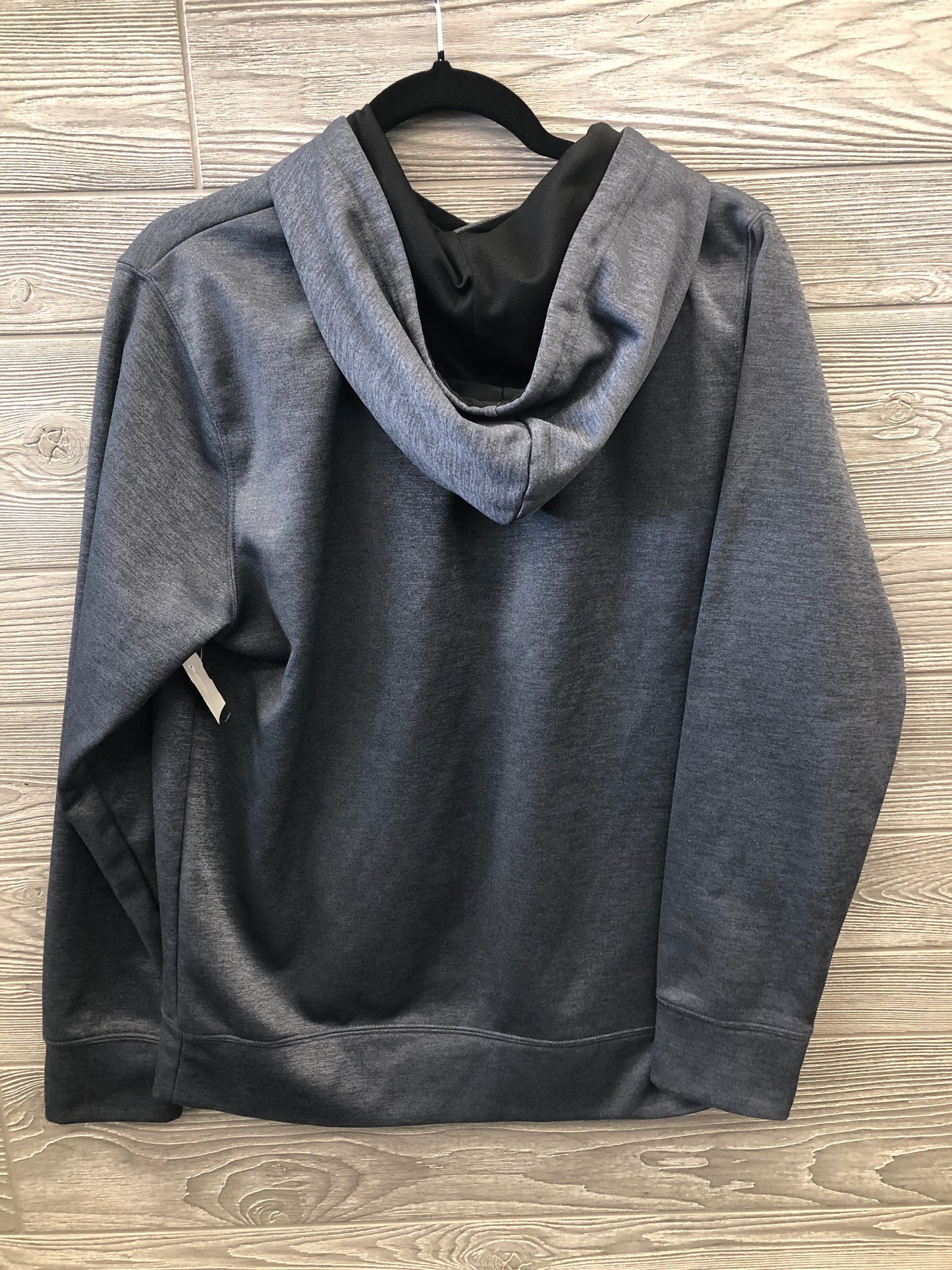 Athletic Sweatshirt Hoodie By Reebok In Grey, Size: M