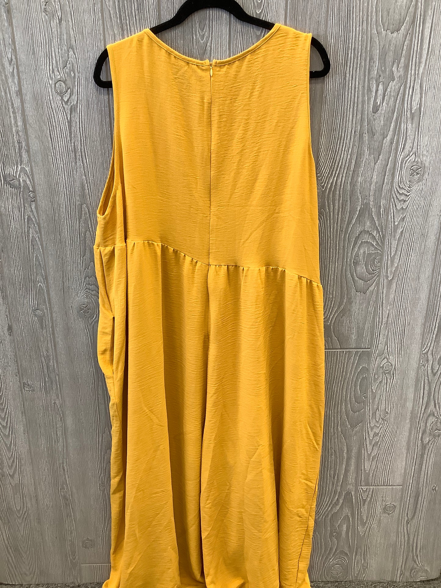 Jumpsuit By Clothes Mentor In Yellow, Size: 3x