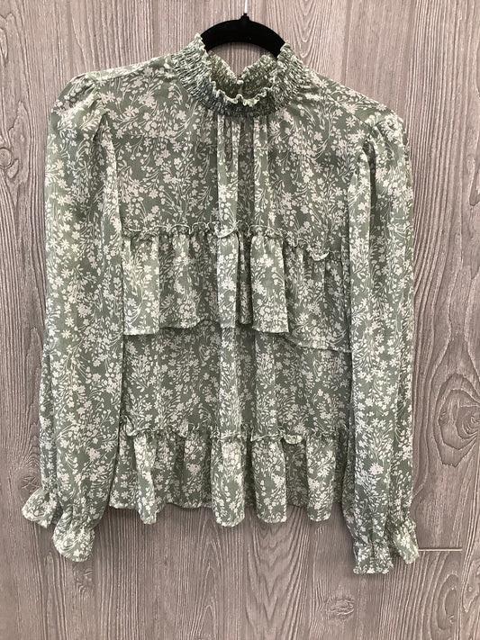 Top Long Sleeve By Clothes Mentor In Green, Size: L