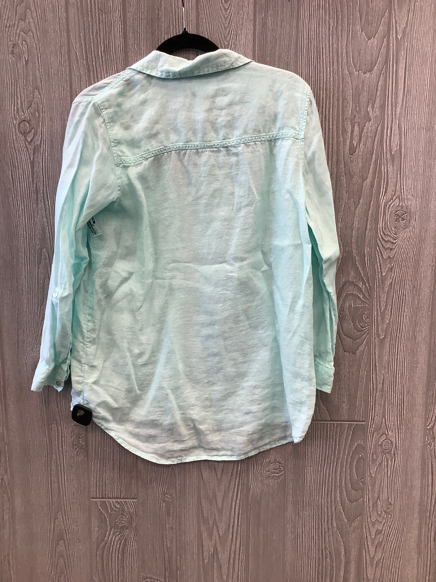 Top Long Sleeve By C And C In Green, Size: S