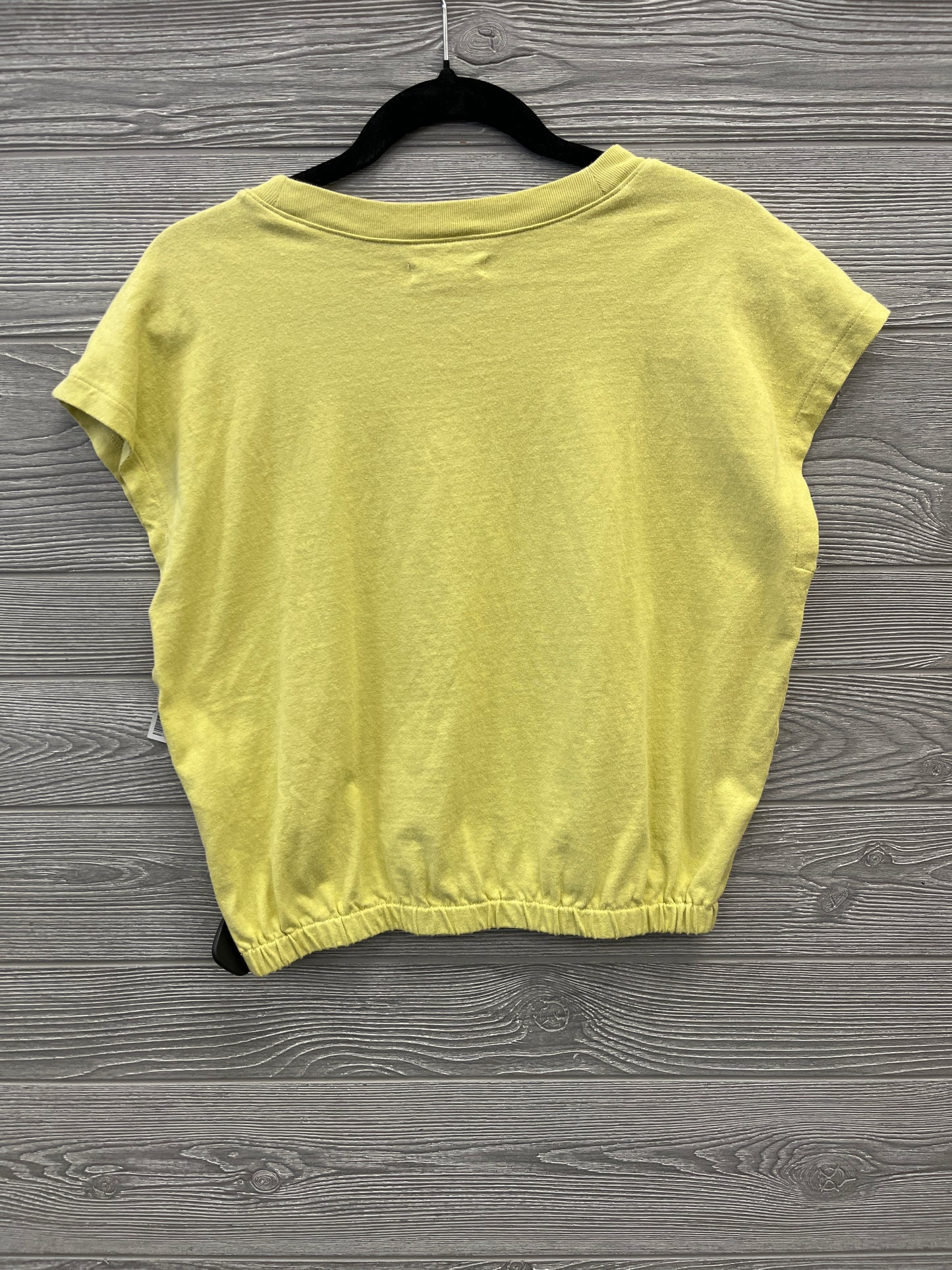 Top Short Sleeve By Madewell In Yellow, Size: M