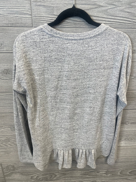 Top Long Sleeve By Banana Republic In Grey, Size: S