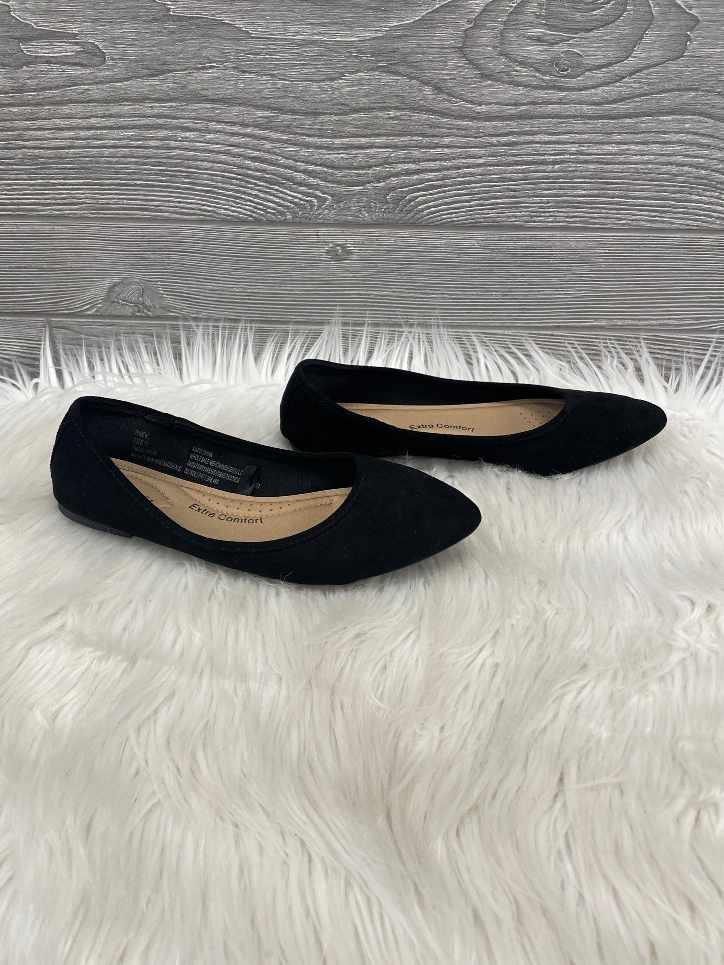 Shoes Flats By Ophelia Roe In Black, Size: 7