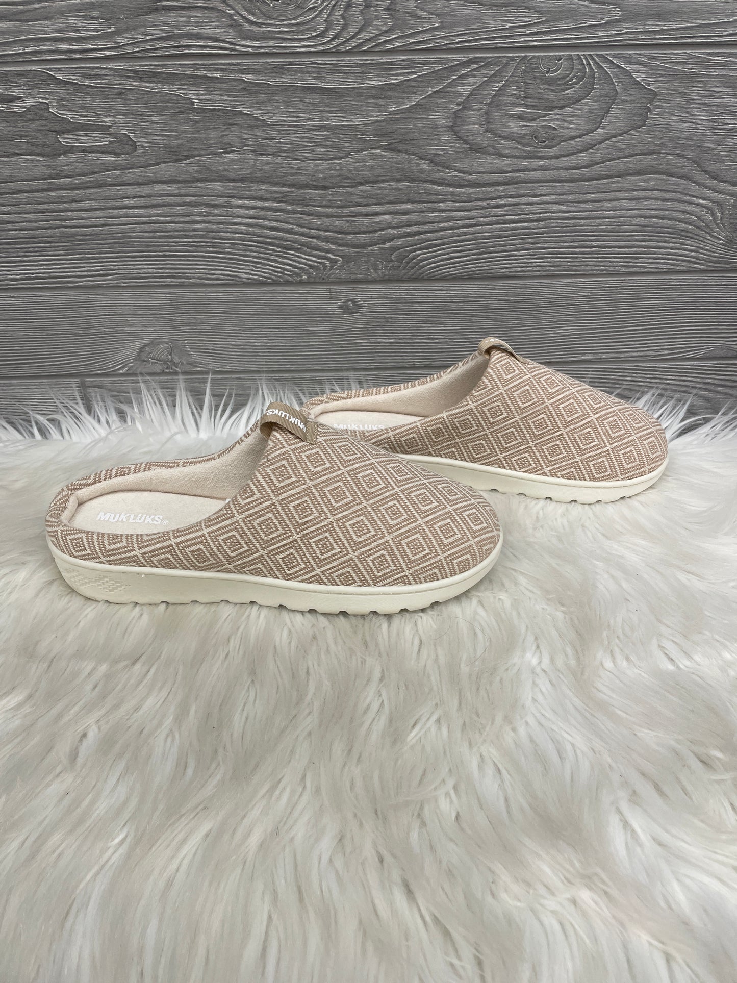 Slippers By Muk Luks In Beige