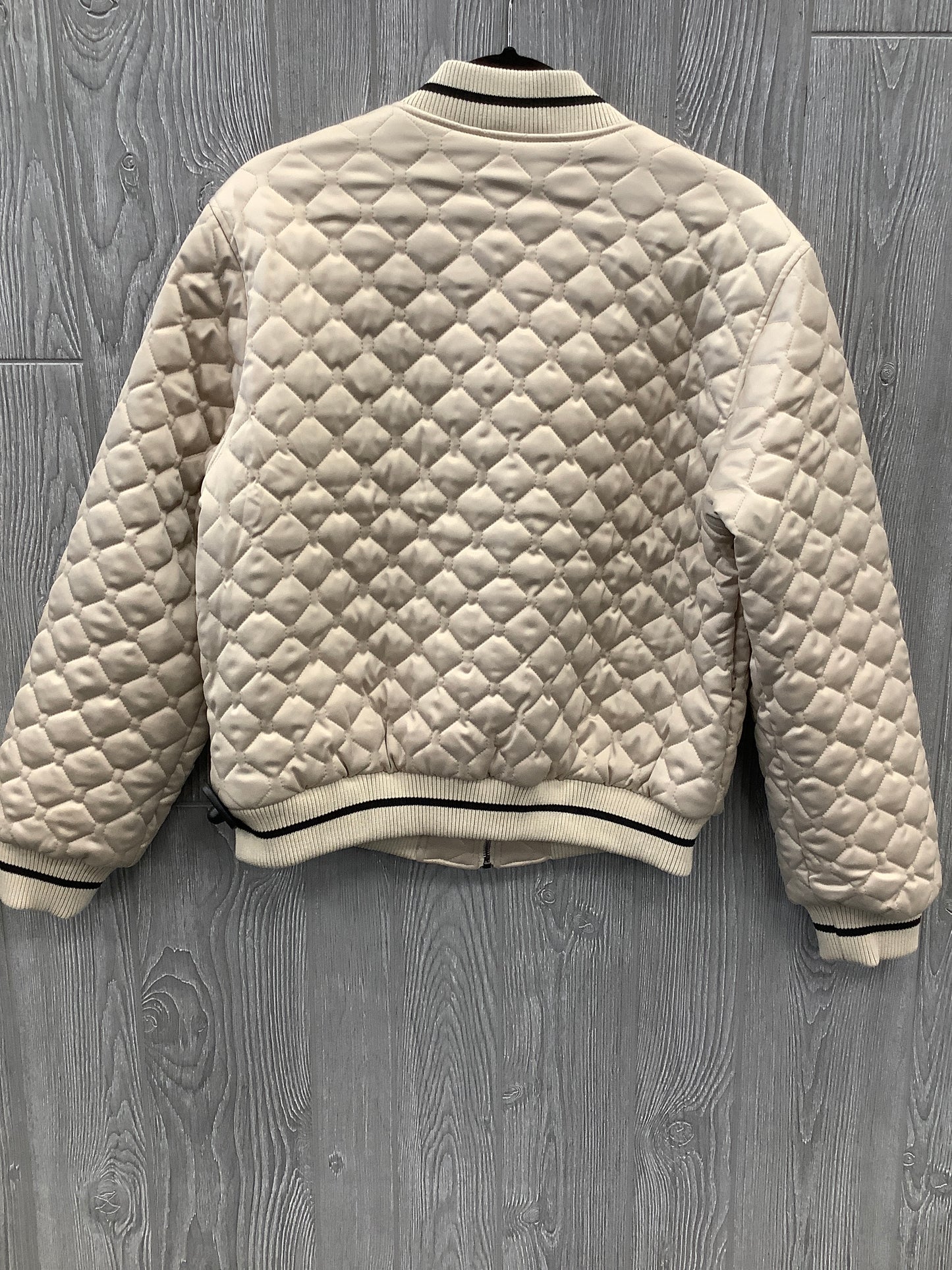 Jacket Puffer & Quilted By Sanctuary In Cream, Size: S