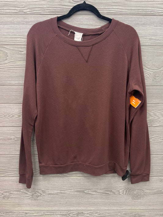 Top Long Sleeve Basic By Project Social Tee In Brown, Size: M