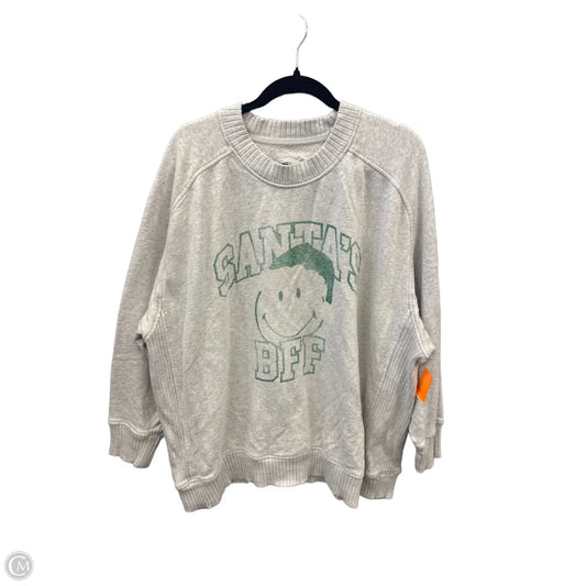 Sweatshirt Collar By Aerie In Grey, Size: Xl