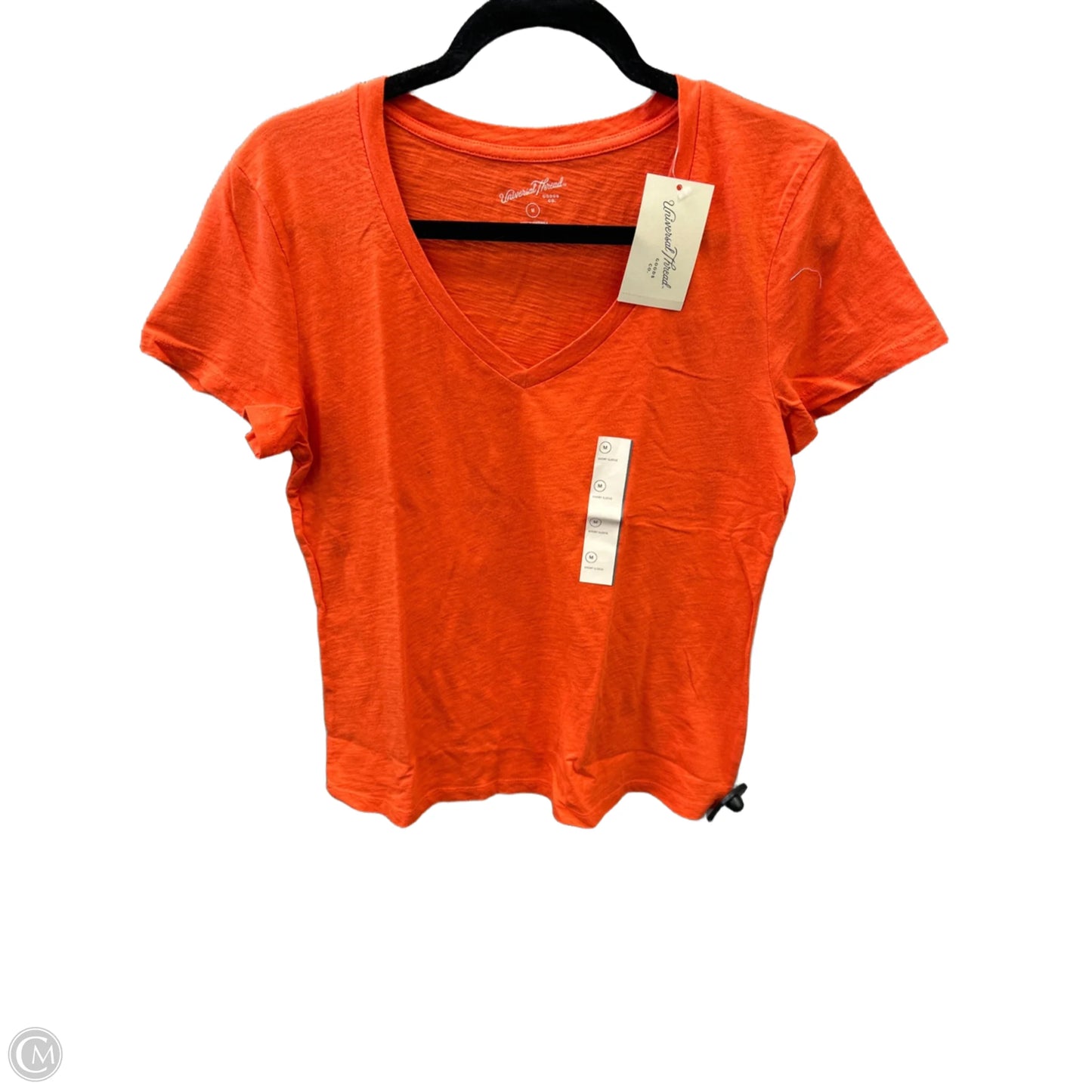 Top Short Sleeve Basic By Universal Thread In Orange, Size: M
