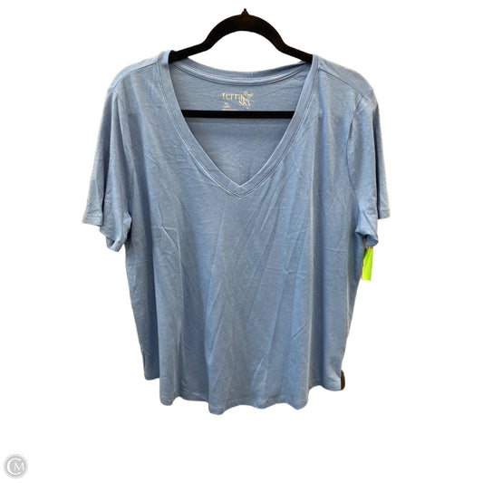 Top Short Sleeve Basic By Terra & Sky In Blue, Size: Xl